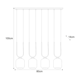 Lampa wisząca K-5582  CONI