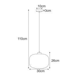 Lampa wisząca K-5651  CLARK