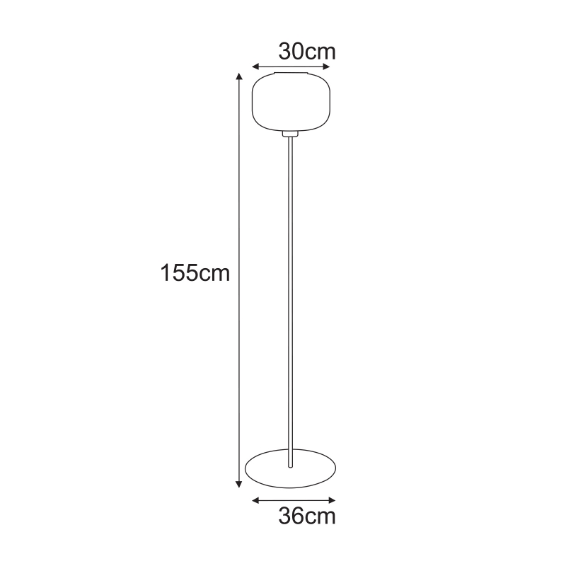 Lampa podłogowa K-5655  CLARK