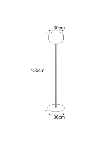 Lampa podłogowa K-5655  CLARK