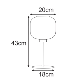 Lampka stołowa K-5656  CLARK
