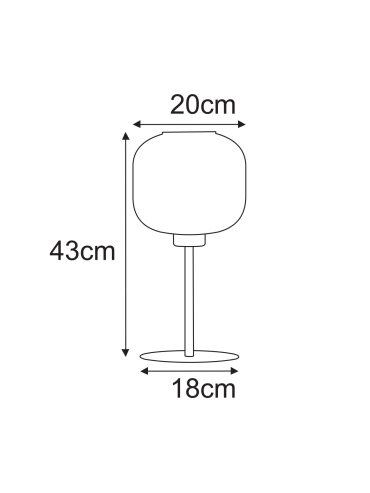 Lampka stołowa K-5656  CLARK