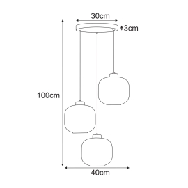 Lampa wisząca K-5644  SPARTA
