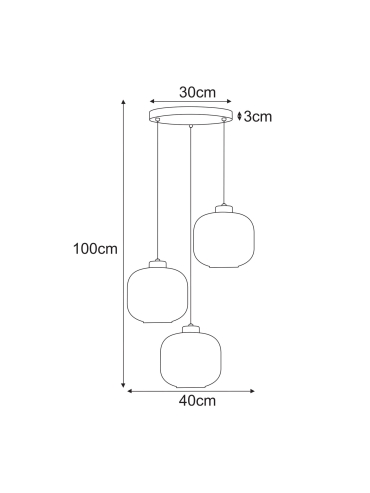 Lampa wisząca K-5644  SPARTA