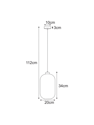 Lampa wisząca K-5741  FADIGA