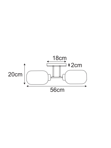 Lampa sufitowa K-5743  FADIGA