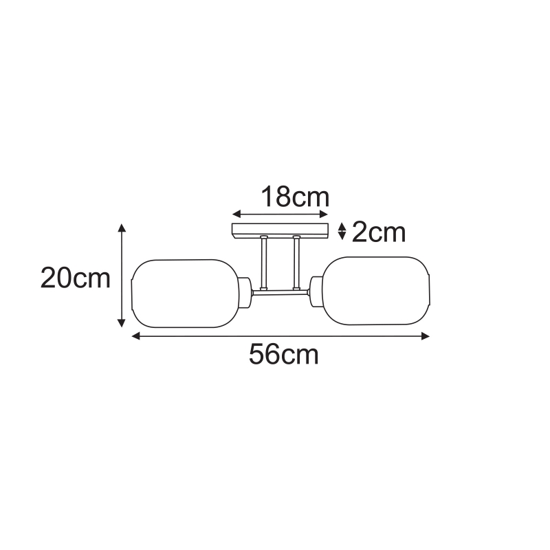 Lampa sufitowa K-5753  SILVA