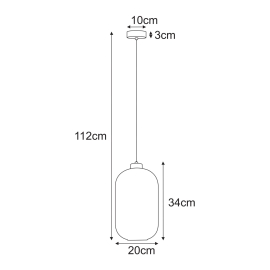 Lampa wisząca K-5731  VILAR