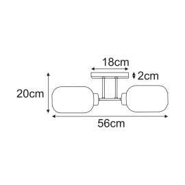 Lampa sufitowa K-5733  VILAR