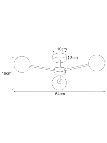 Lampa sufitowa K-5716  GRETA