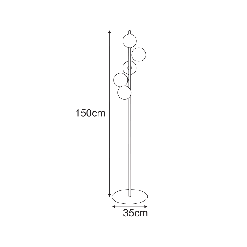 Lampa podłogowa K-5705  MONZA