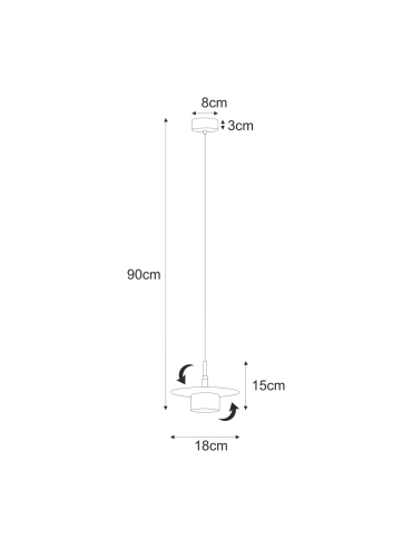 Lampa wisząca K-5455  BURGAS