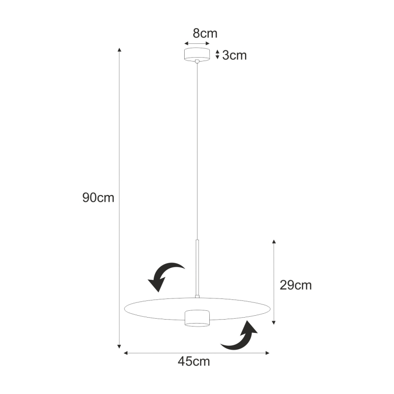 Lampa wisząca K-5457  BURGAS