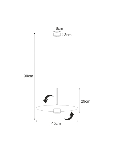 Lampa wisząca K-5457  BURGAS
