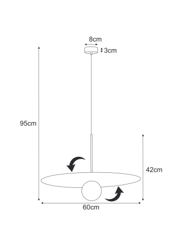 Lampa wisząca K-5383  FERMI