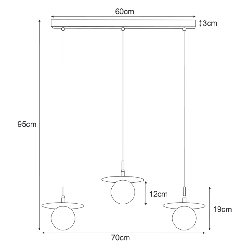 Lampa wisząca K-5384  FERMI