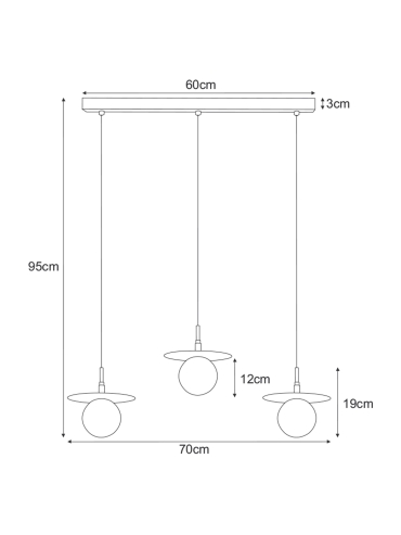 Lampa wisząca K-5384  FERMI