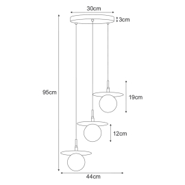 Lampa wisząca K-5385  FERMI