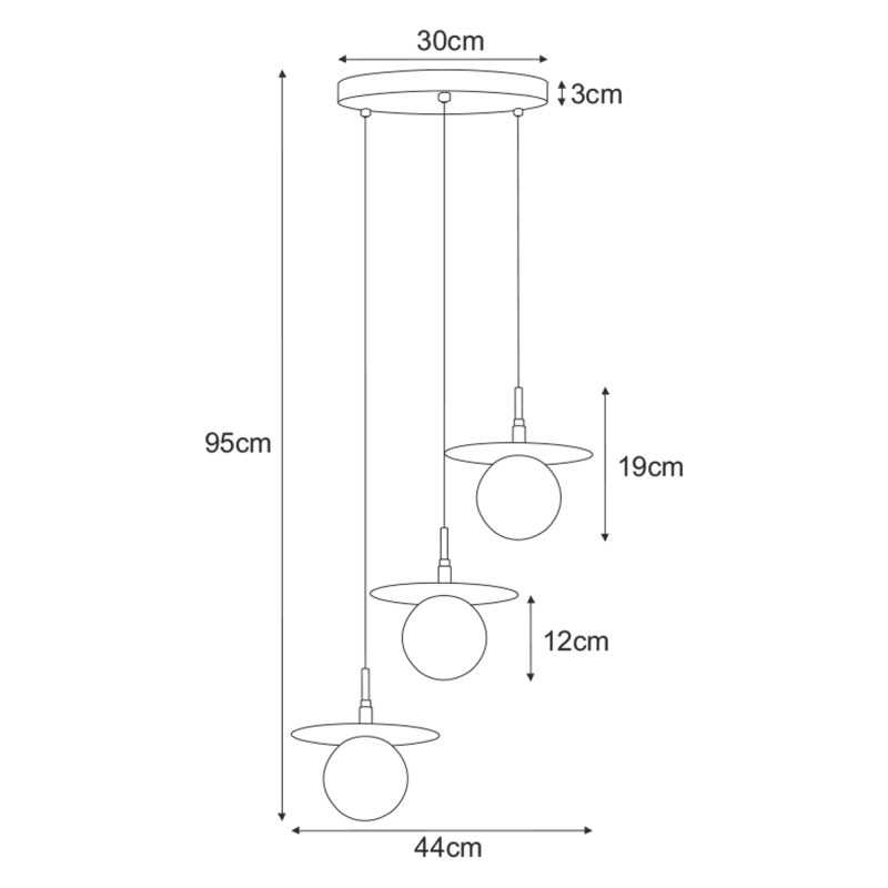 Lampa wisząca K-5385  FERMI