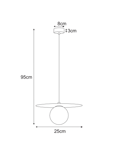 Lampa wisząca K-5446  ROBIN