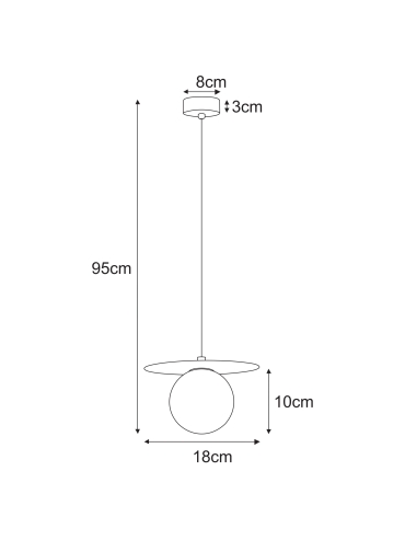 Lampa wisząca K-5430  ROBIN
