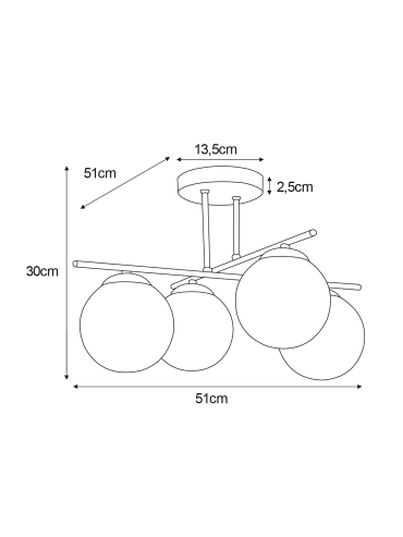 Lampa wisząca K-5783  FELIX