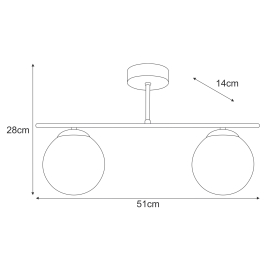 Lampa sufitowa K-5168  GAMMA
