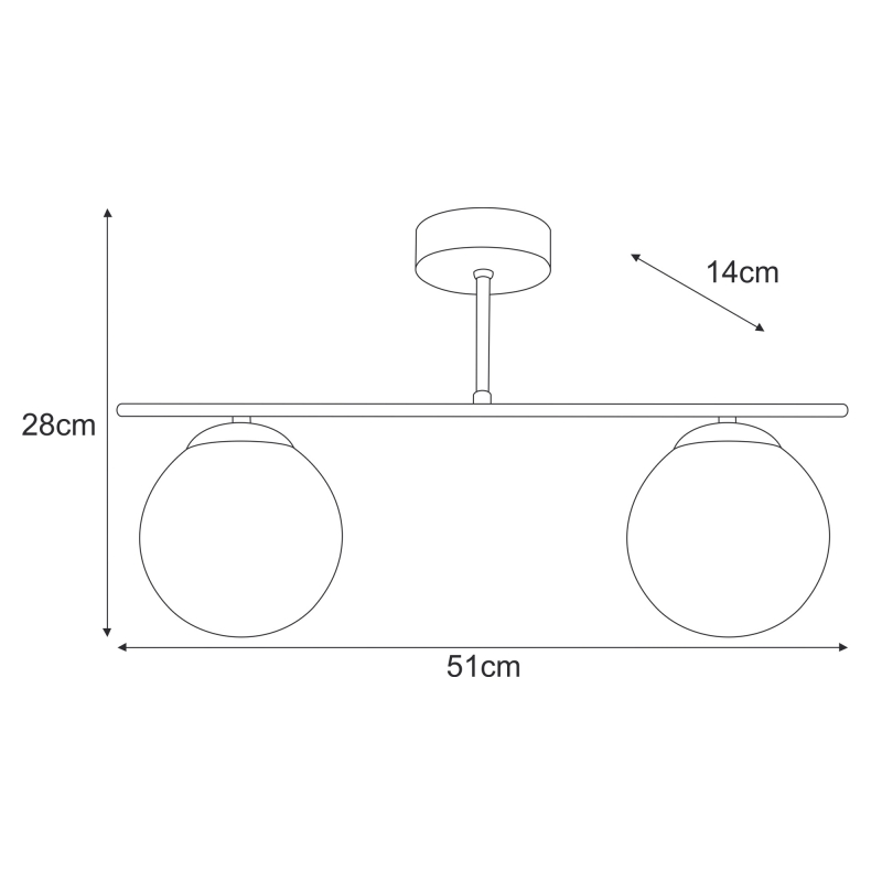 Lampa sufitowa K-5168  GAMMA