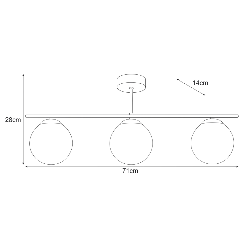 Lampa sufitowa K-5169  GAMMA