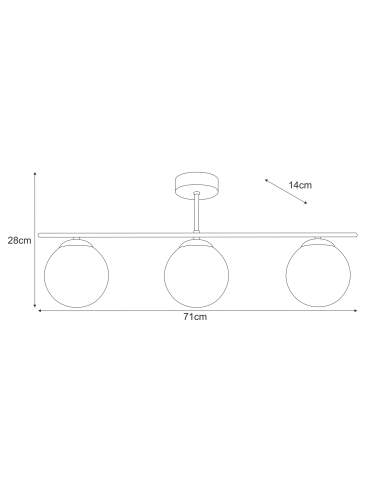 Lampa sufitowa K-5169  GAMMA