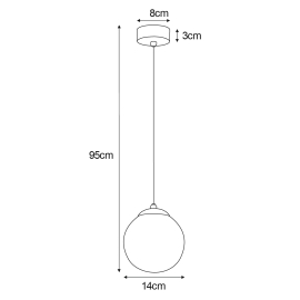 Lampa wisząca K-5420  REA