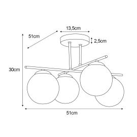 Lampa sufitowa K-5423  REA