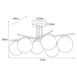 Lampa sufitowa K-5424  REA