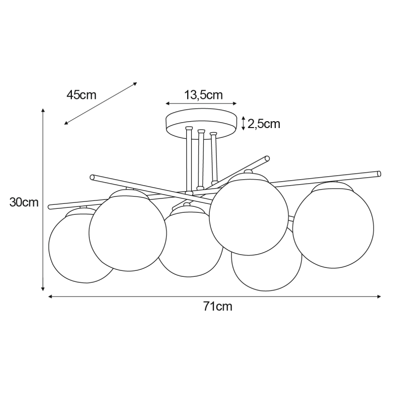Lampa wisząca K-5794  SAVIA
