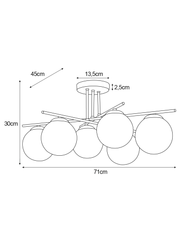 Lampa wisząca K-5794  SAVIA