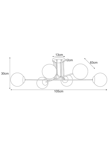 Lampa sufitowa K-5404  LUMIA