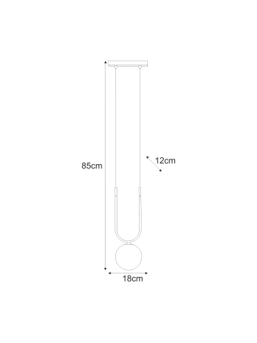 Lampa wisząca K-5590  ENZO