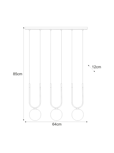 Lampa wisząca K-5591  ENZO