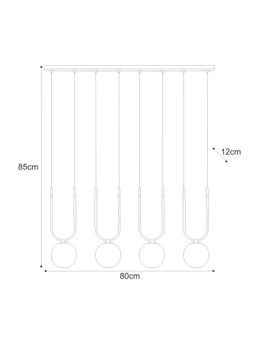 Lampa wisząca K-5592  ENZO