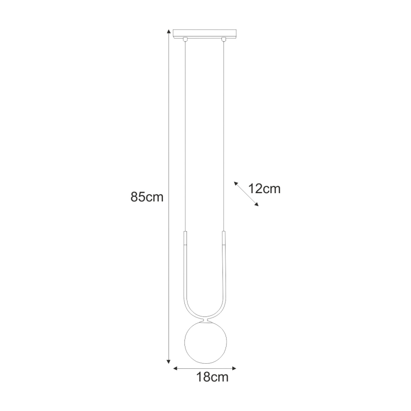 Lampa wisząca K-5595  GOLDI