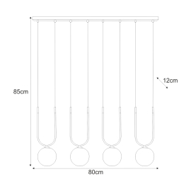 Lampa wisząca K-5597  GOLDI