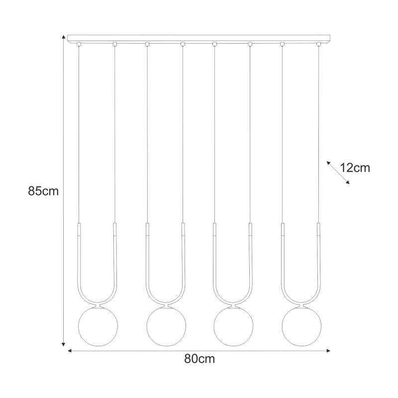 Lampa wisząca K-5597  GOLDI