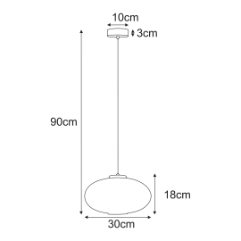 Lampa wisząca K-5673  DROP
