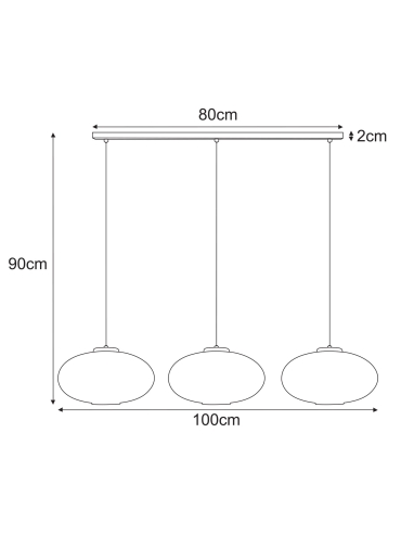Lampa wisząca K-5672  PESO
