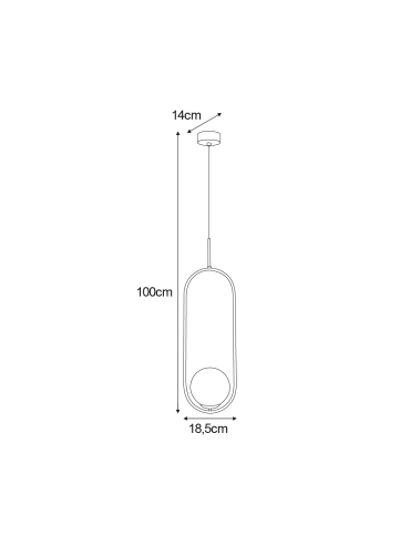 Lampa wisząca K-5304  ALMA