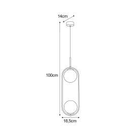 Lampa wisząca K-5305  ALMA