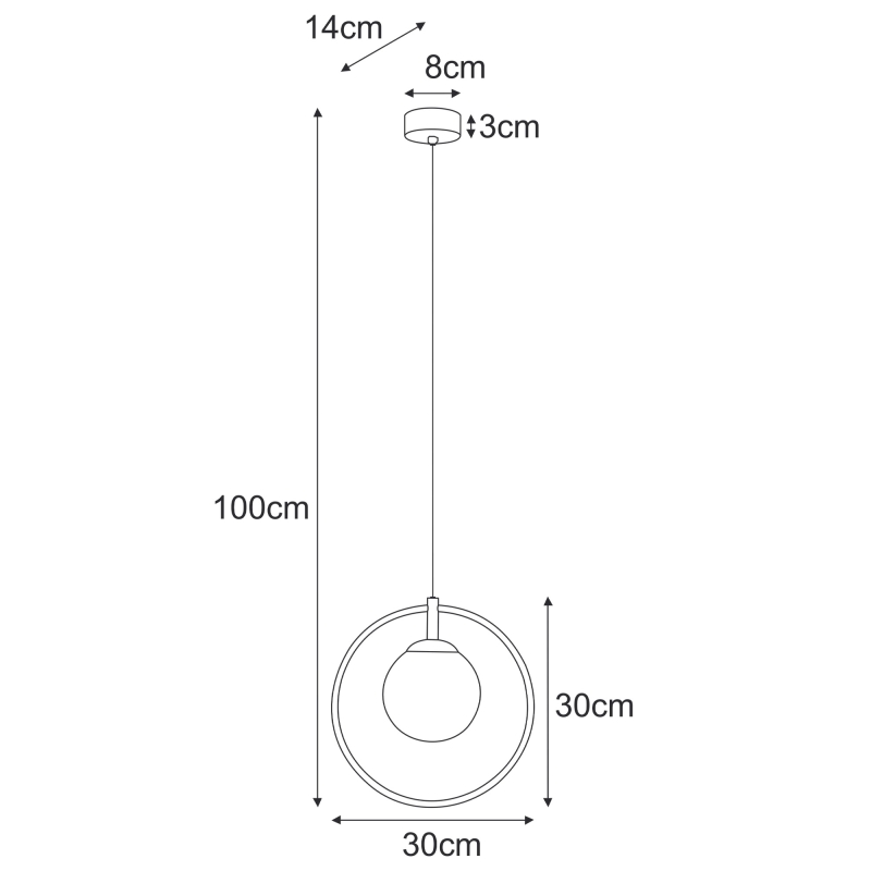 Lampa wisząca K-5475  ARLENA