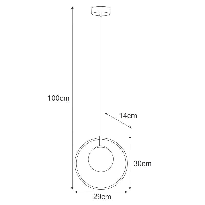 Lampa wisząca K-3835  DAVOS