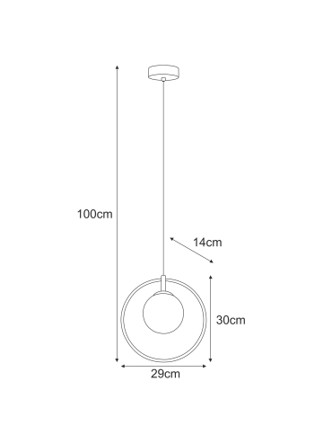 Lampa wisząca K-3835  DAVOS