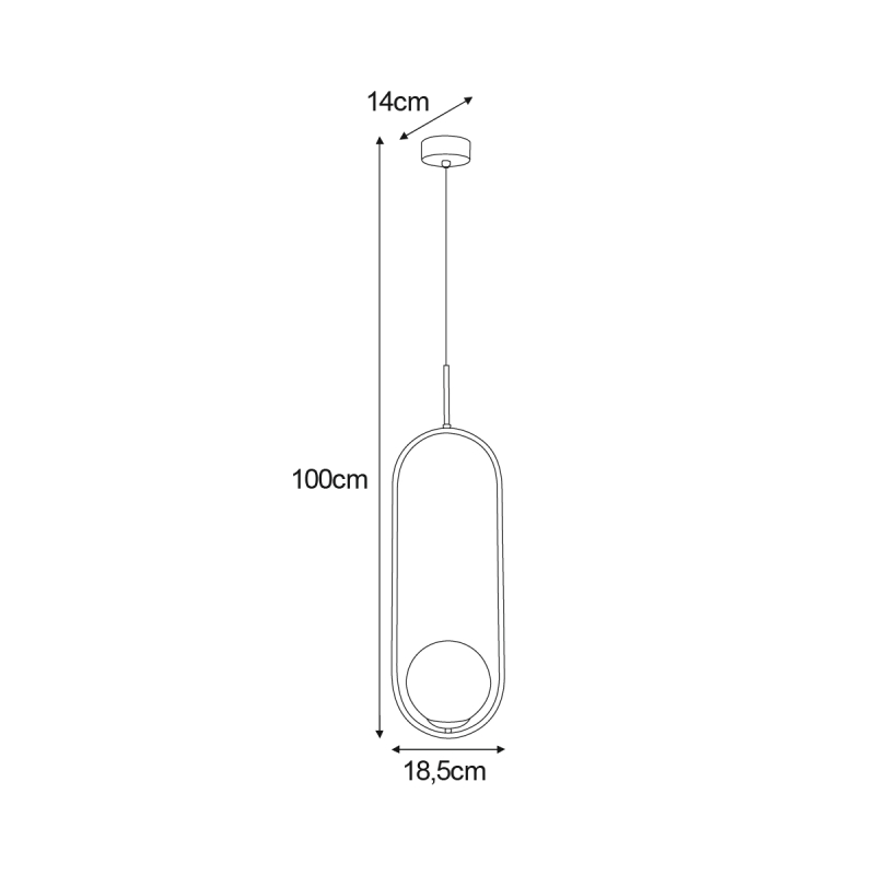 Lampa wisząca K-5300  MALTA